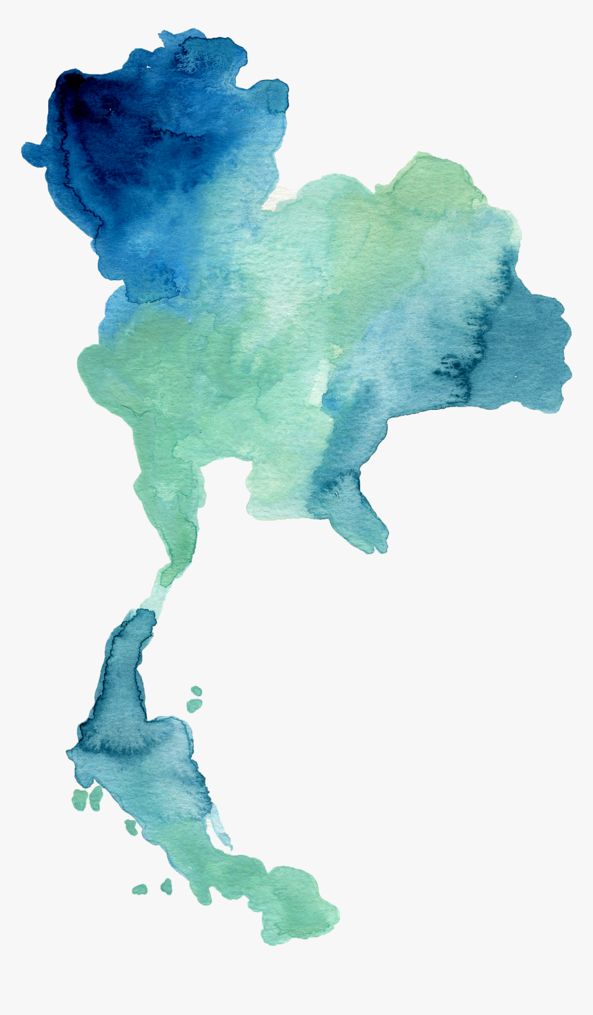 Map Clipart River Mouth - Thailand Map Vector Png, Transparent Png, Free Download