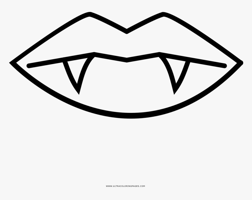 Transparent Vampire Mouth Png - Vampire Mouth Coloring Pages, Png Download, Free Download