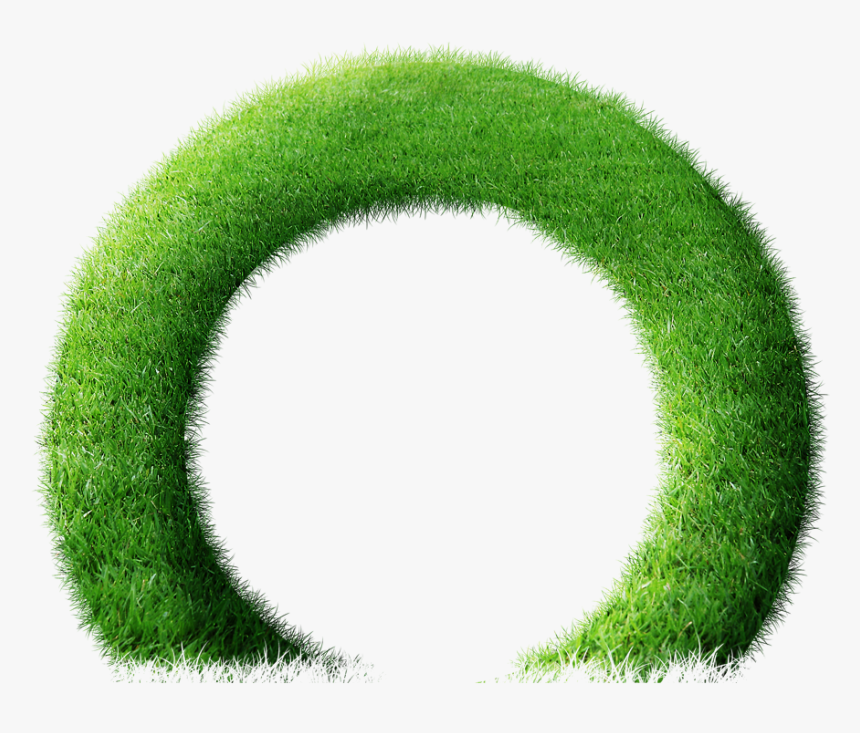 Circle Clipart Grass - Grass Semi Circle Png, Transparent Png, Free Download