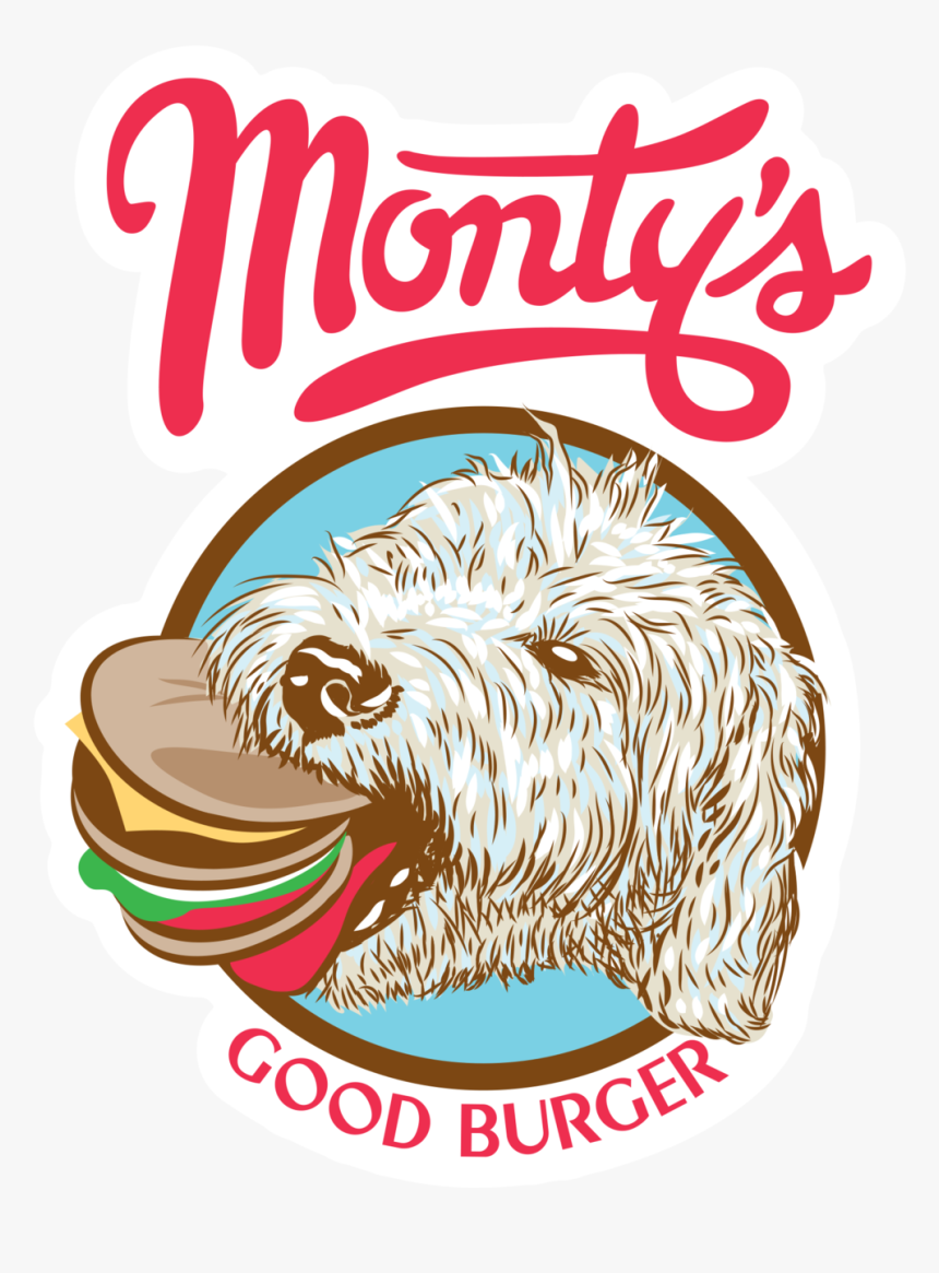 Illustration Of Dog With Hamburger In Mouth - Monty's Good Burger Logo, HD Png Download, Free Download