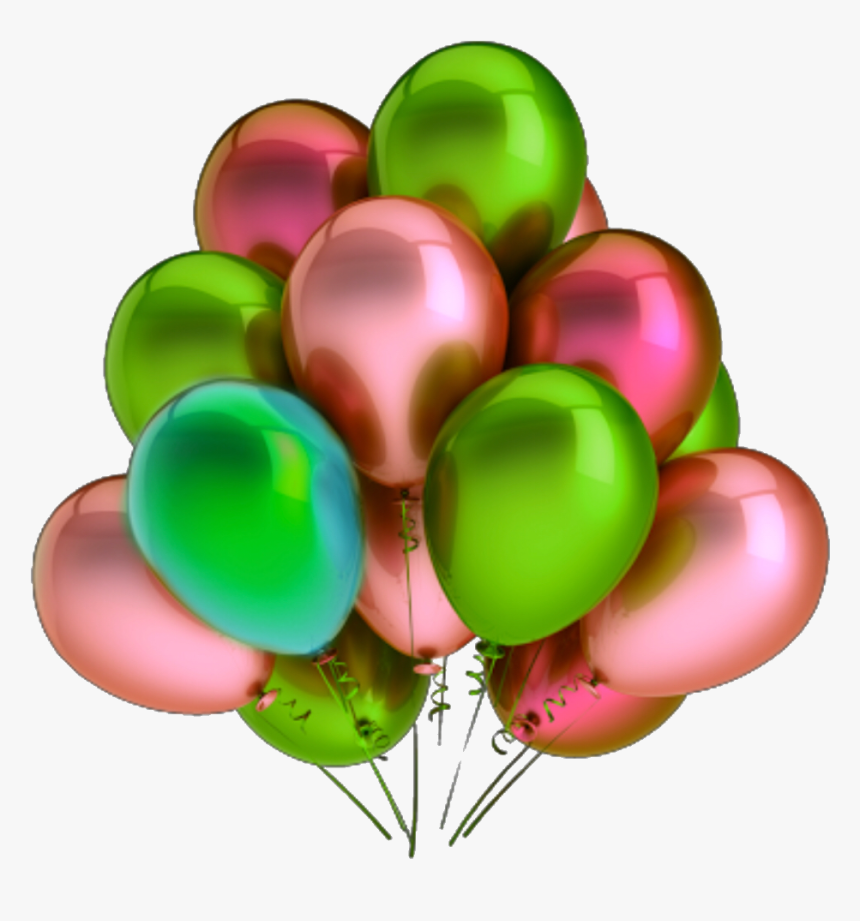 Globos Colourful Png Sticker Tumblr Hbd Happybirthday, Transparent Png, Free Download