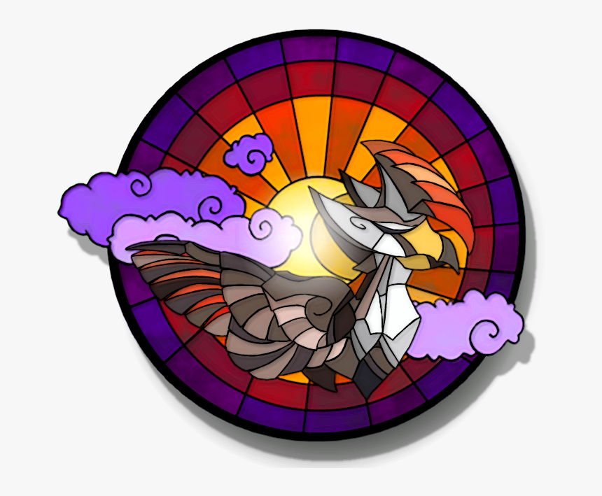 Dove Clipart Stained Glass - Stained Glass Art Dragon, HD Png Download, Free Download