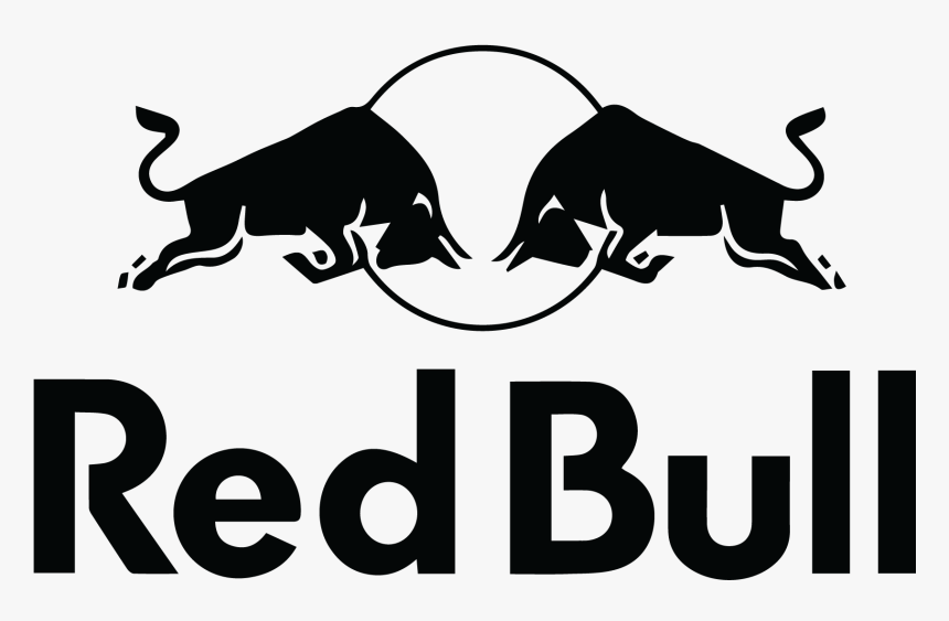 Red Bull Logo Black And White, HD Png Download, Free Download