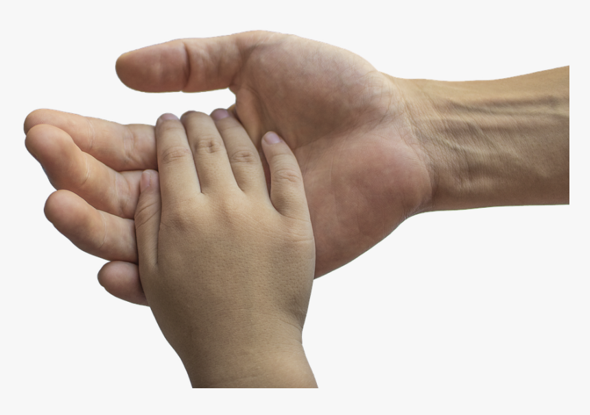 Hands Adult And Child Family Love Child Adult - Child Hands, HD Png Download, Free Download