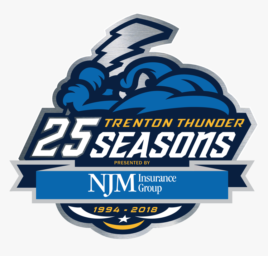 The Trenton Thunder Are Celebrating The 25th Anniversary - Trenton Thunder, HD Png Download, Free Download