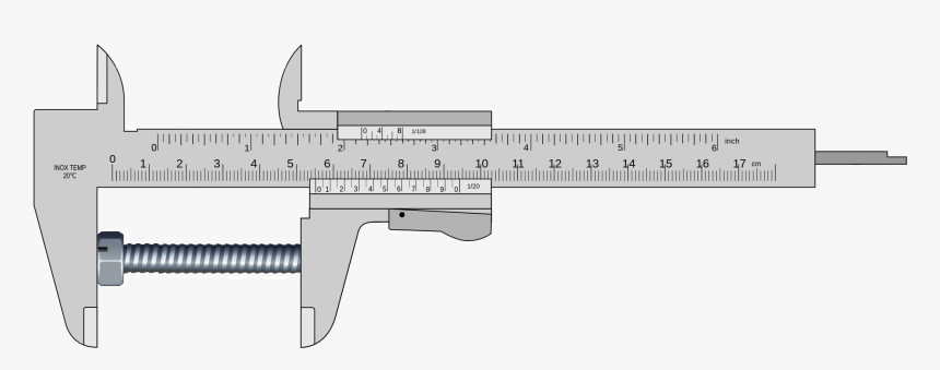 Transparent Caliper Clipart - Vernier Caliper Clipart, HD Png Download, Free Download