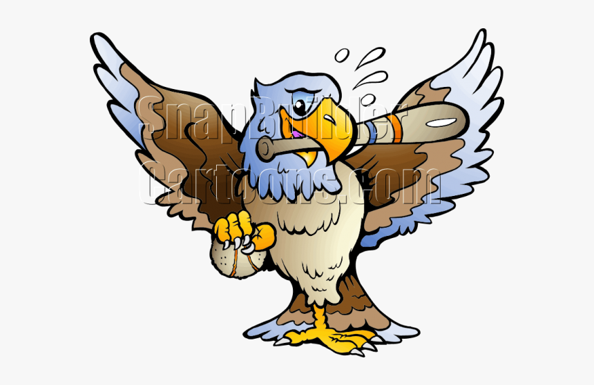 Eagle Holding Baseball Bat - Eagle Bat, HD Png Download, Free Download