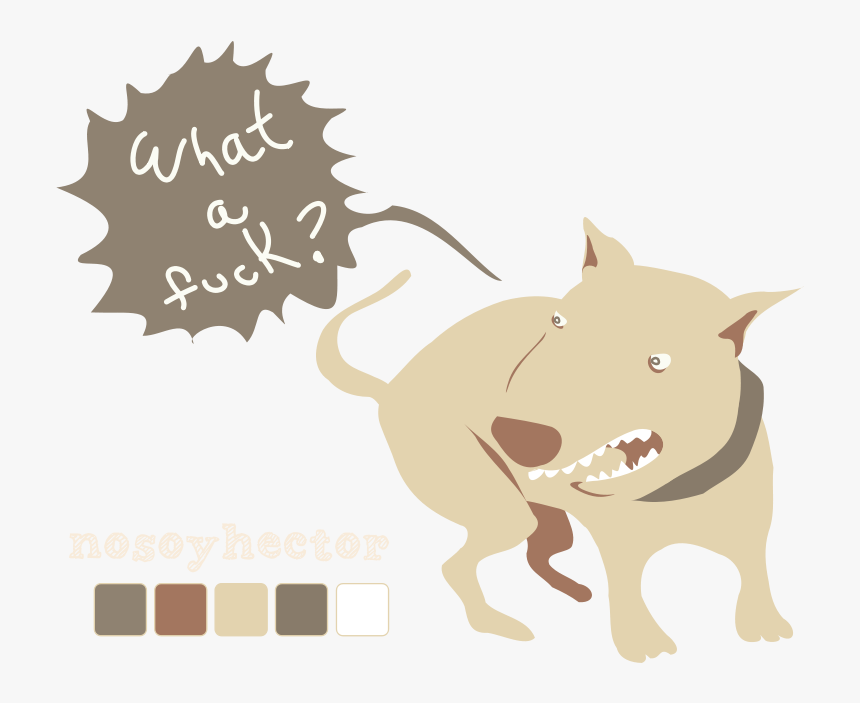 Transparent Perro Png - Dog Angry Vector Png, Png Download, Free Download