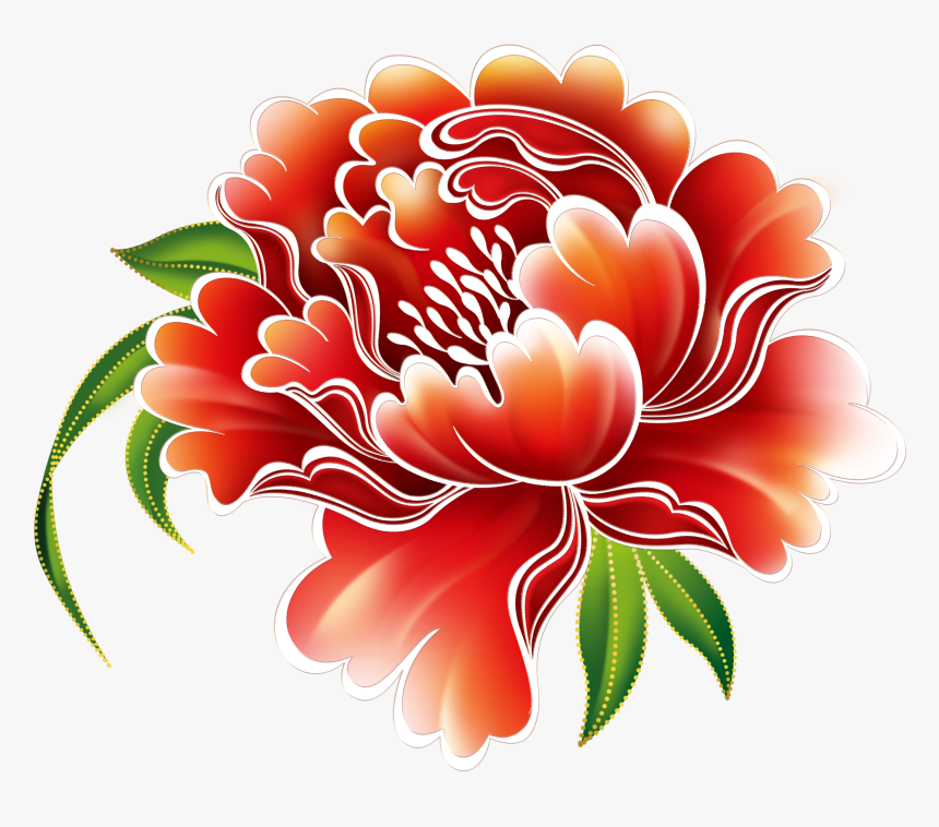 Chinese Flower Pattern Png , Transparent Cartoons - Chinese Flower Pattern Png, Png Download, Free Download