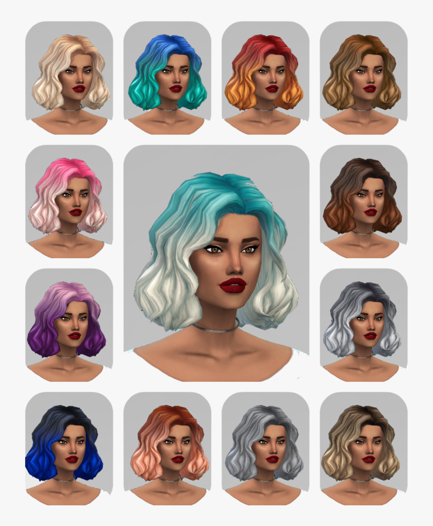 Sims Wig Hairstyle Head Vampires Free Hd Image"
										 - Knock Me Dead Hair, HD Png Download, Free Download