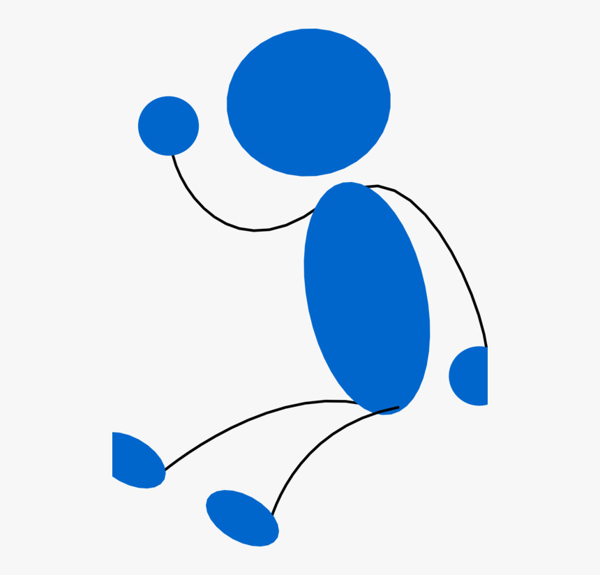 Blue,angle,area - Sitting Stickman Png, Transparent Png, Free Download
