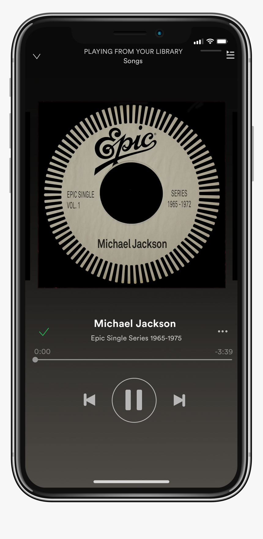 Epic Phone - Spotify Music Player Template, HD Png Download, Free Download