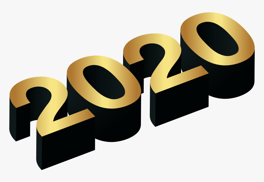 2020 Gold Black Png Clip Art Image - Happy New Year Png 2020, Transparent Png, Free Download