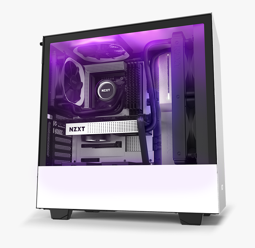 Nzxt H Series H510i Case Facing To The Right, Fully - Nzxt H510i, HD Png Download, Free Download