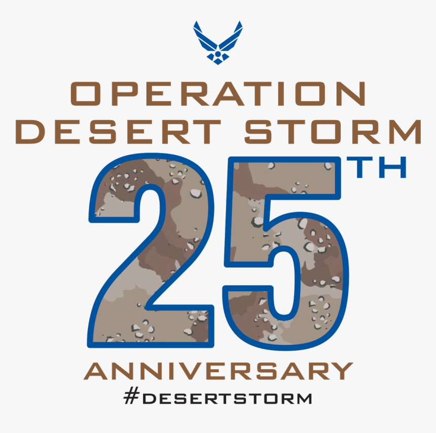 Operation Desert Storm 25th Anniversary - Desert Storm Graphic, HD Png Download, Free Download