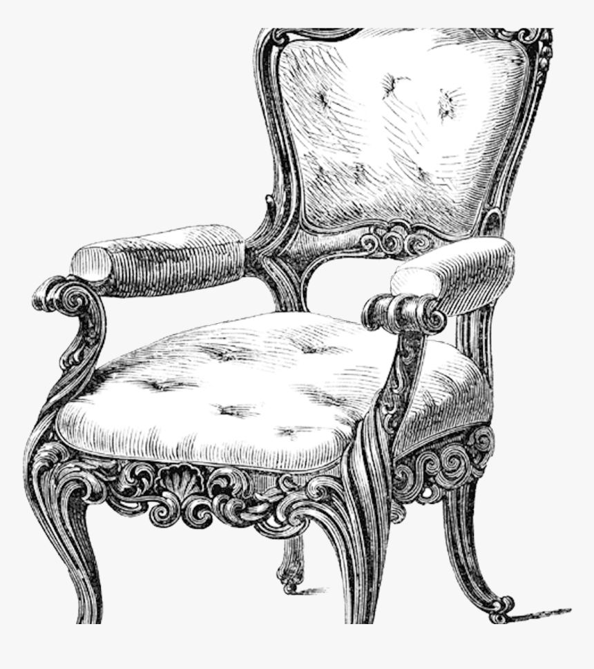 Transparent Silla Clipart - Fancy Chair Transparent Background, HD Png Download, Free Download