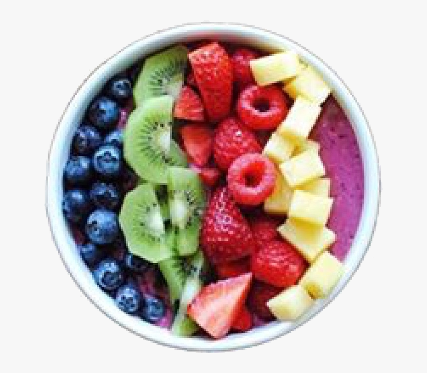 Fruit, Food, And Healthy Image - Healthy Diet In Bowl Png Top View, Transparent Png, Free Download