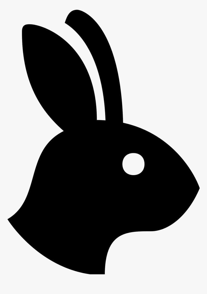 Domestic Rabbit European Rabbit Computer Icons - Rabbit Head Silhouette Png, Transparent Png, Free Download