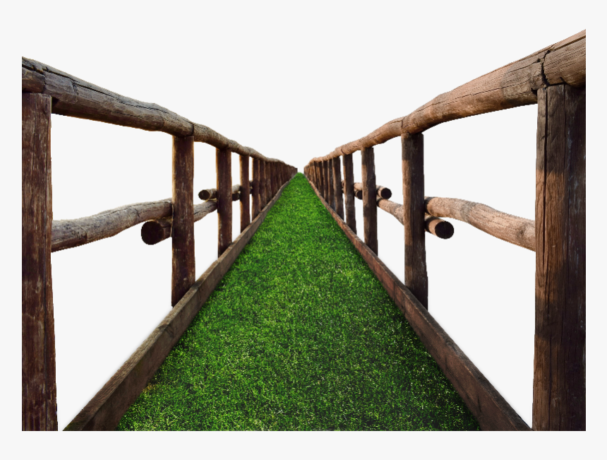 Timber Bridge Png With Grass Stock Image - Bridge Png For Photoshop, Transparent Png, Free Download