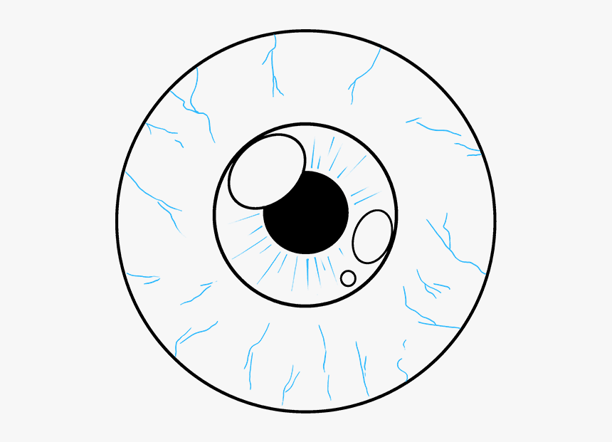 How To Draw Eyeball - Circle, HD Png Download, Free Download