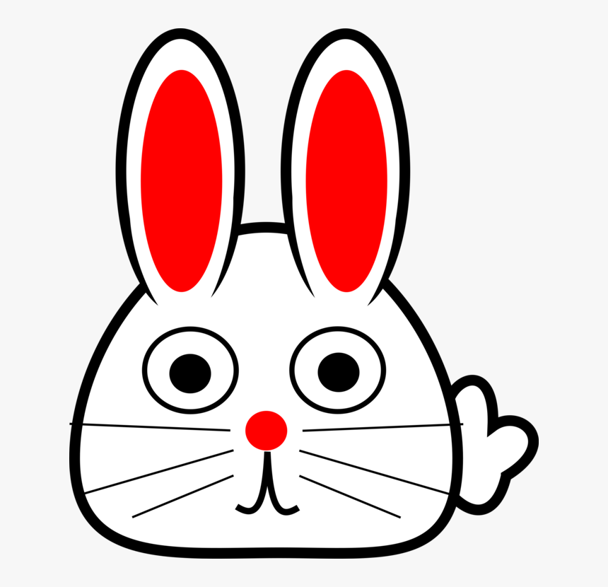 Head,rabits And Hares,line - Spring Bunny Clip Art, HD Png Download, Free Download