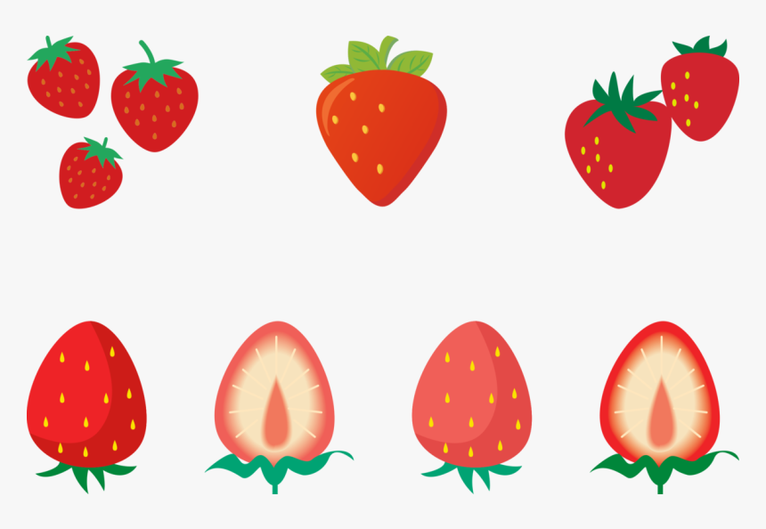 Transparent Strawberry Plant Png - いちご 素材 イラスト Png, Png Download, Free Download