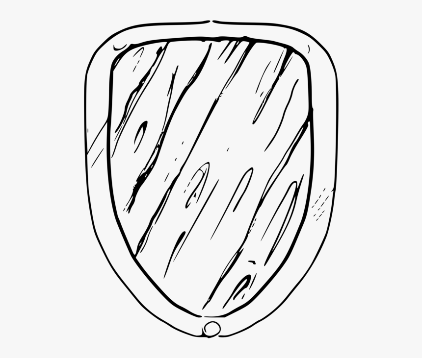 Shield Drawing Weapon Coat Of Arms Black And White - Transparent Drawing Circle Shield, HD Png Download, Free Download