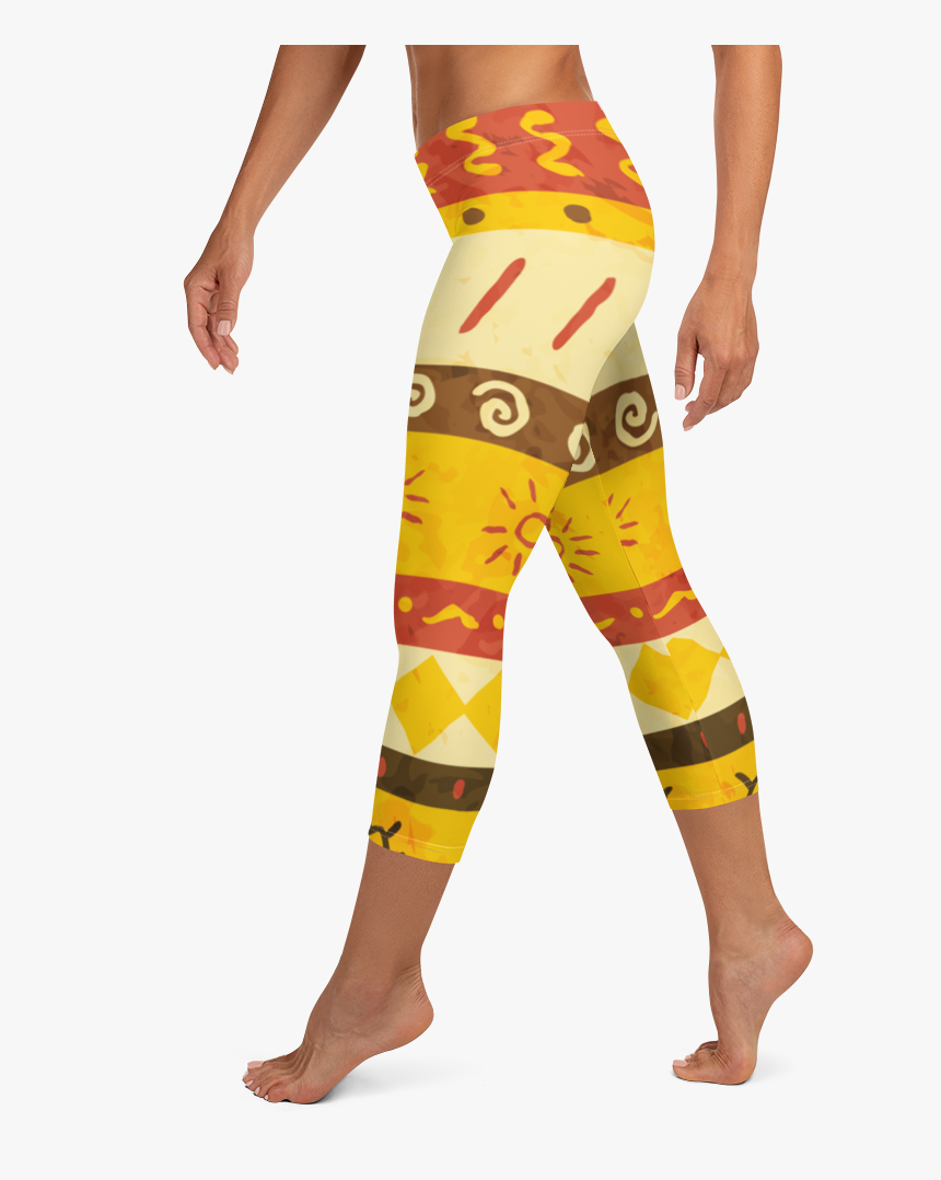 Yellow Sun Capri Leggings"
 Class= - Capri Pants, HD Png Download, Free Download