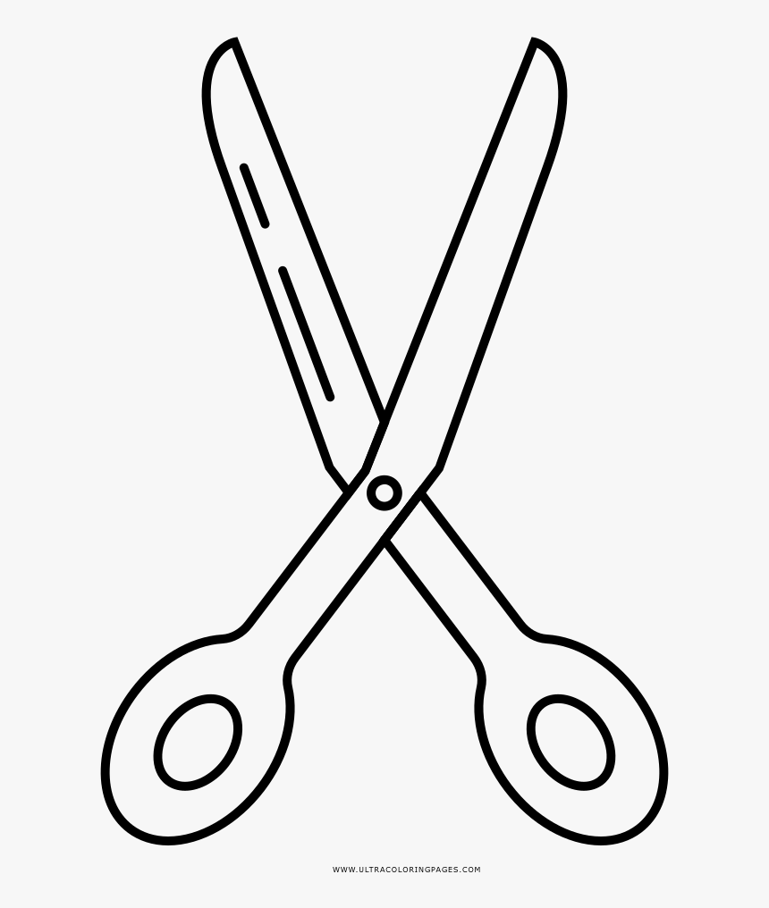 Scissors Coloring Page - Scissors Coloring Png, Transparent Png, Free Download