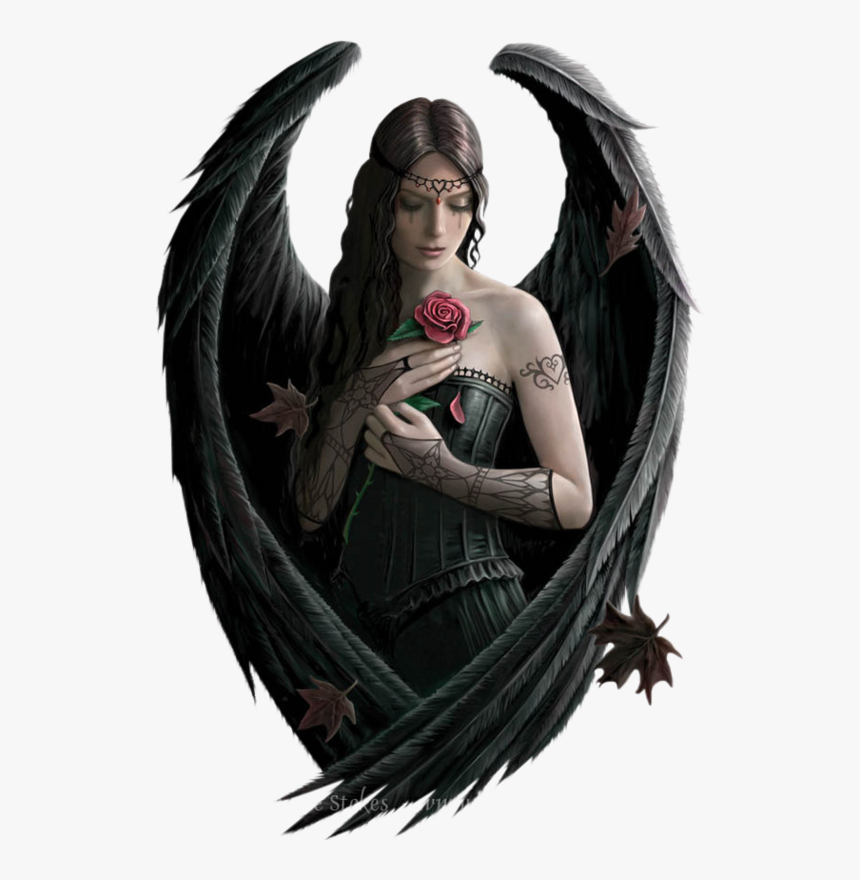 Transparent Alas Negras Png - Anne Stokes Angel Rose, Png Download, Free Download
