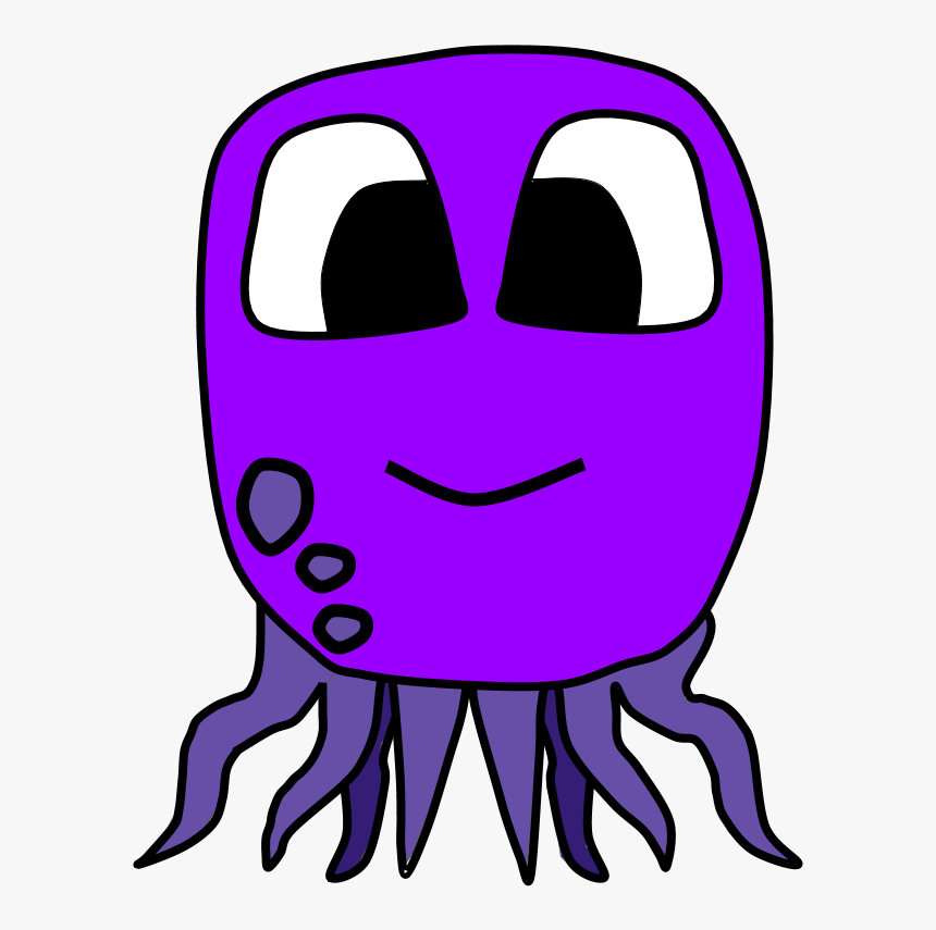 Octopus, Big Eyes, Cartoon Animal, HD Png Download, Free Download