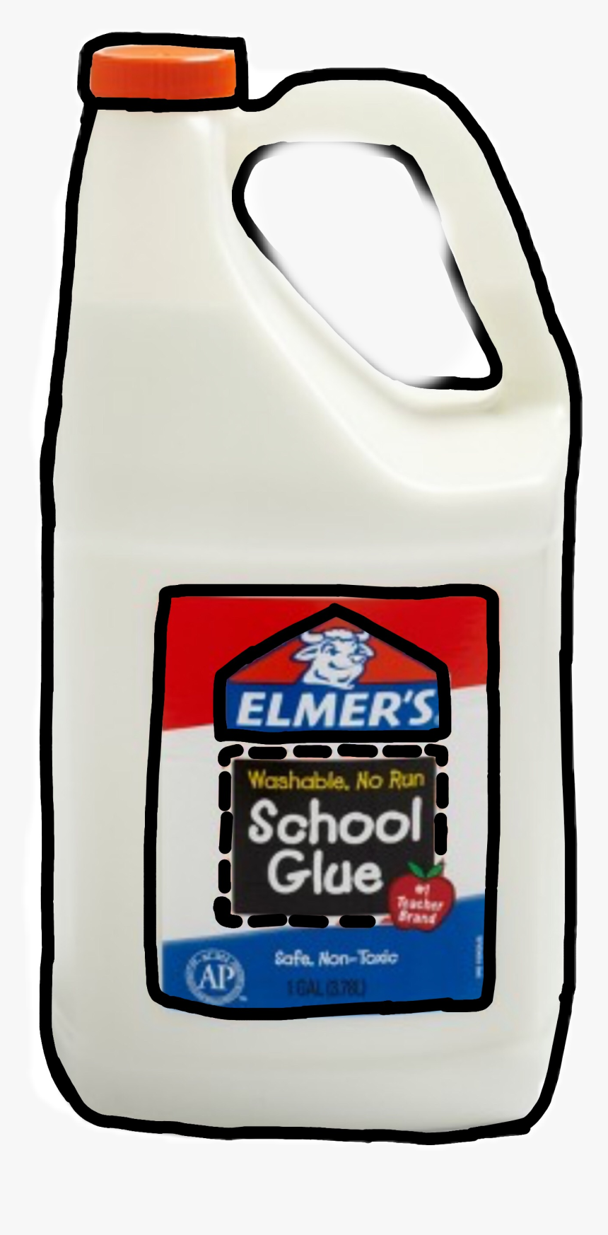 Elmers Freetoedit - Bottle, HD Png Download, Free Download