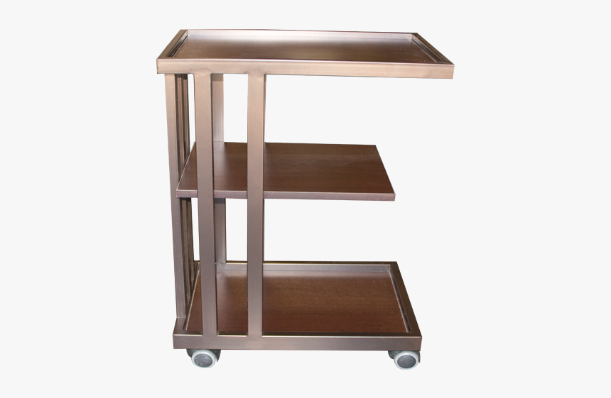 3 Tier Wooden Spa Shelf Rolling Cart- Coffee - Shelf, HD Png Download, Free Download