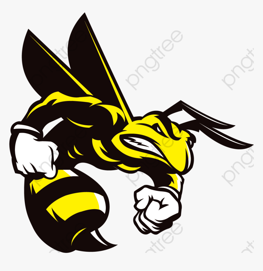 Angry Bee Vector Png , Transparent Cartoons - Angry Bee Logo Png, Png Download, Free Download