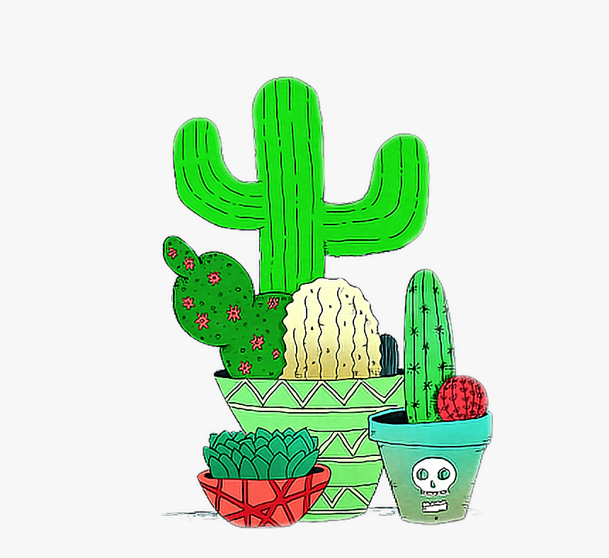 #cactus #mexican #mexicano #green #verde #freetoedit - Cactus Cartoon Vecto...