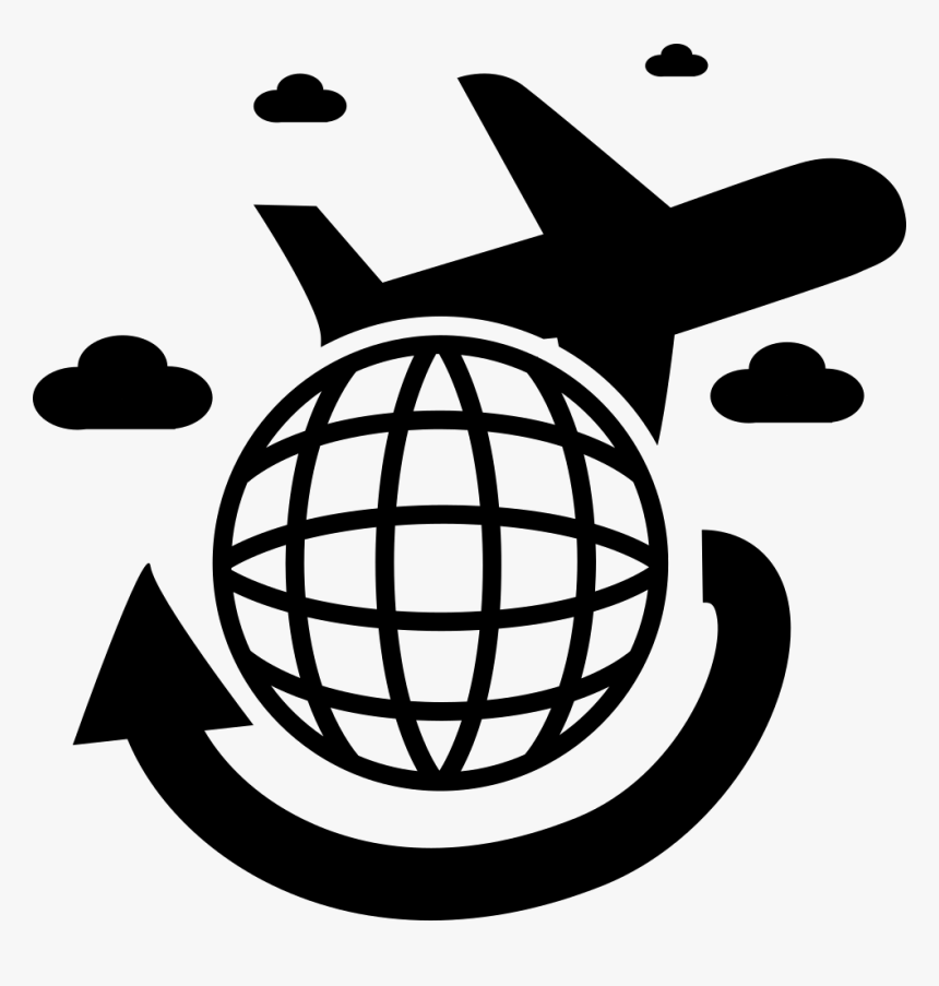 Travelling By Airplane Around The Earth - Disco Ball Clipart, HD Png Download, Free Download