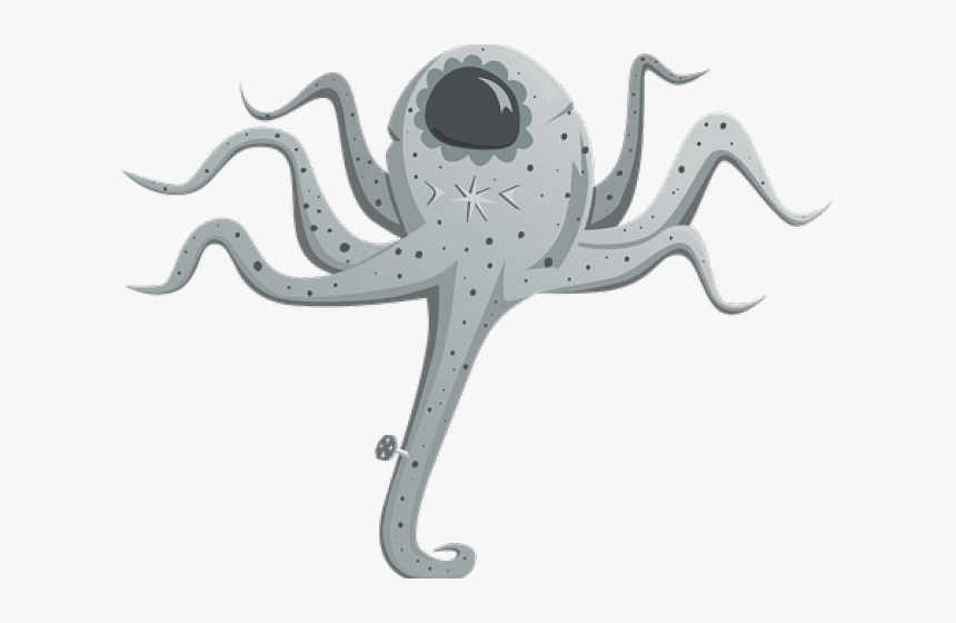 Octopus Clipart Ocean Life - Alien Octopus With Transparent Background, HD Png Download, Free Download