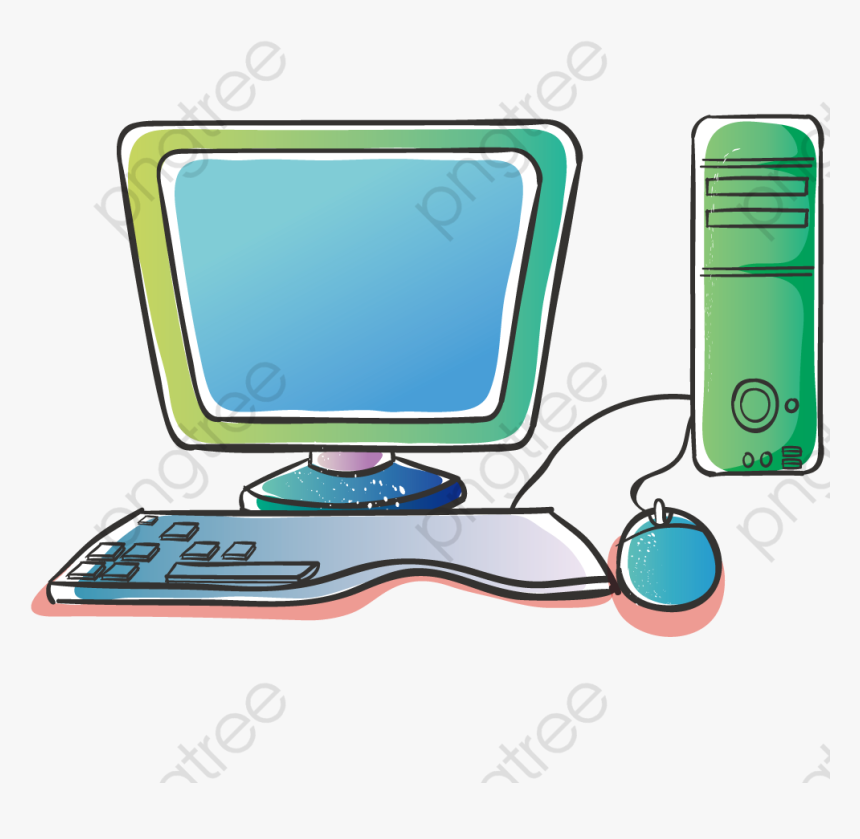 Transparent Computer Parts Clipart - Computadora Animada, HD Png Download, Free Download