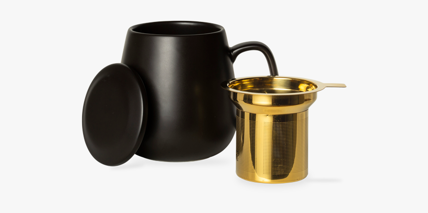 T2 Teaset Hugo Black Mug With Infuser - Serveware, HD Png Download, Free Download