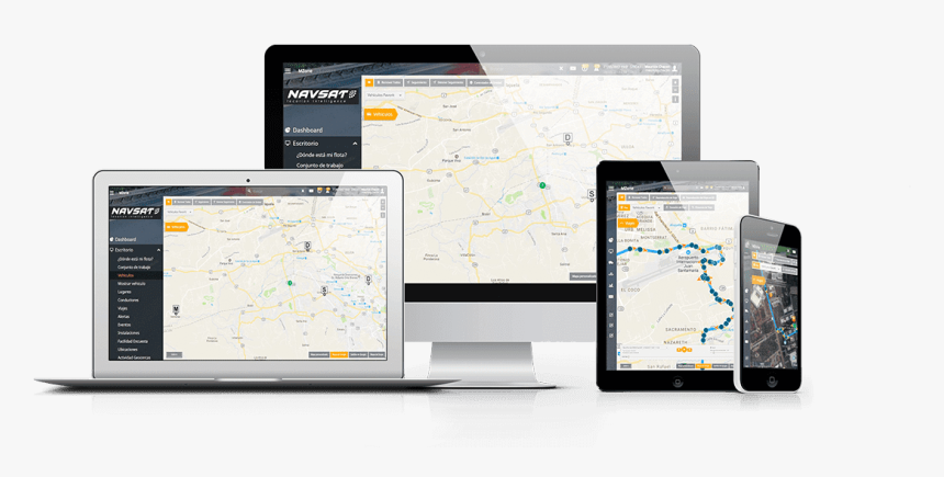 Vehicle Monitoring Platform Navsat - Landing Pages On All Devices, HD Png Download, Free Download