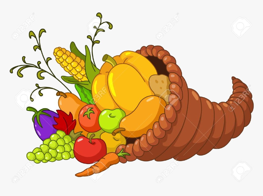 Cornucopia Pictures Of Free Best Transparent Png - Horn Of Plenty Cartoon, Png Download, Free Download