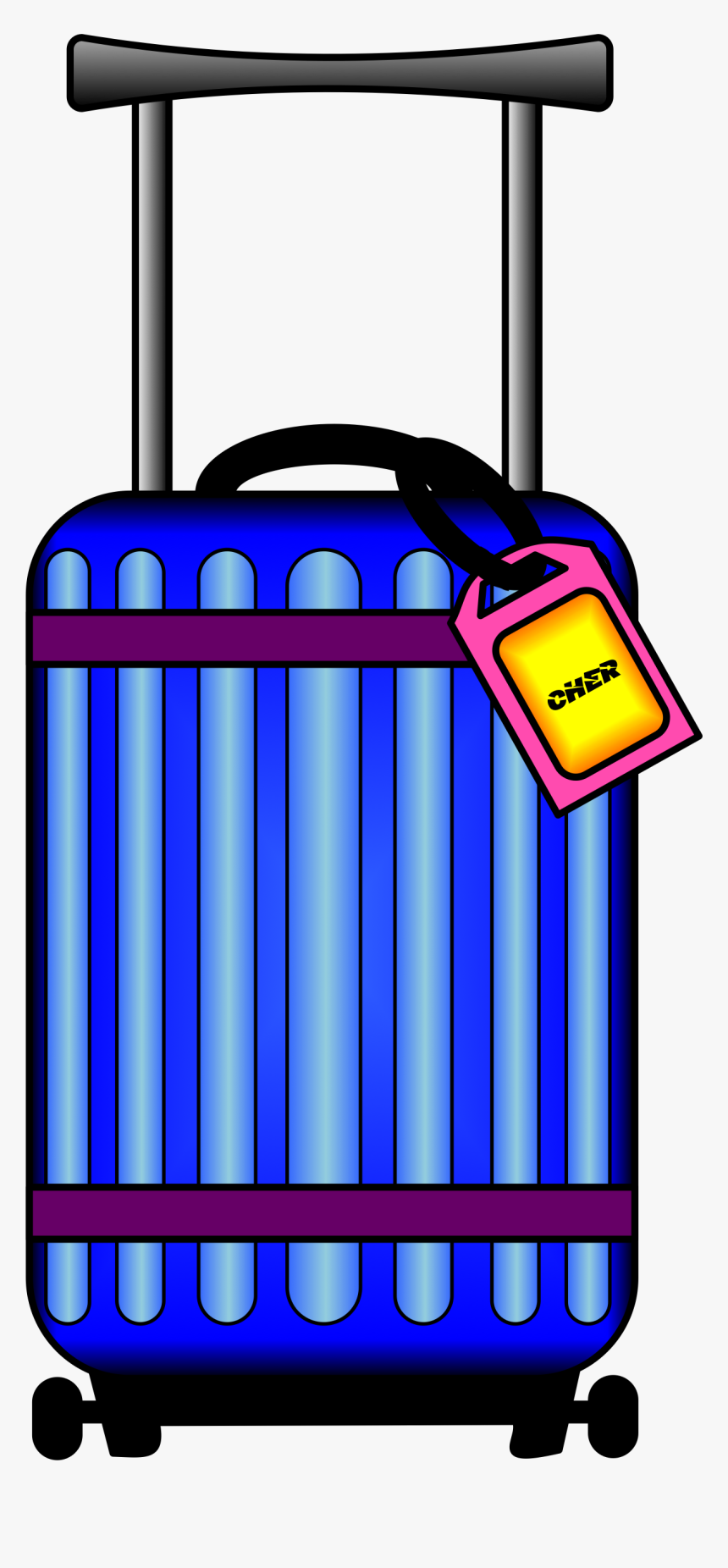 Postcard Clipart Small Suitcase - Maleta Clipart, HD Png Download, Free Download