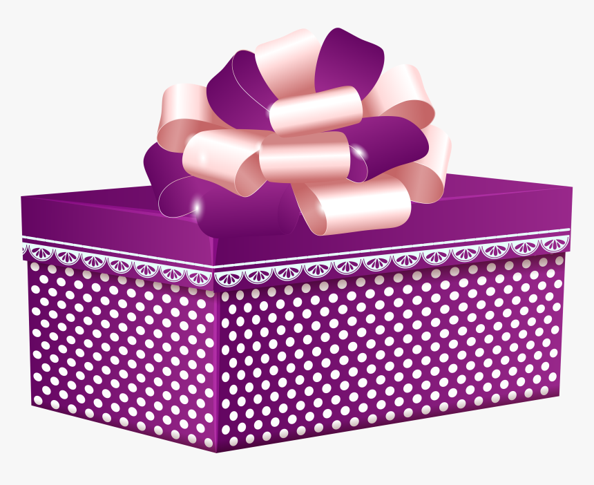 Dotted Box Png Best Web - Purple Gift Box Clipart Png, Transparent Png, Free Download