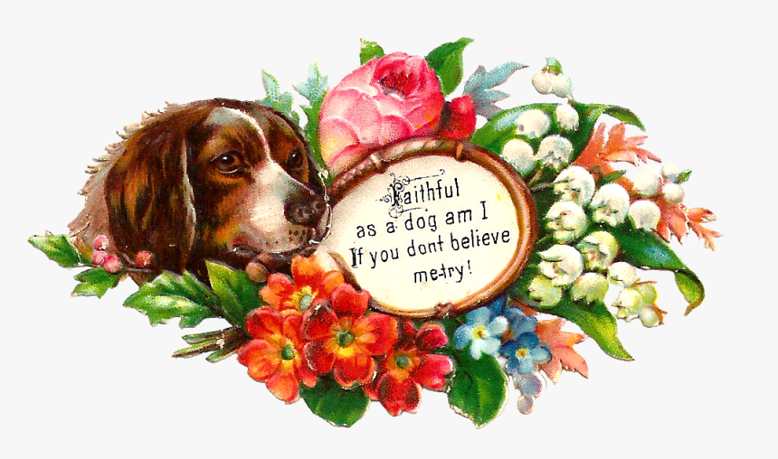 Transparent May Flowers Png - Dog Thank You Free Clip Art, Png Download, Free Download