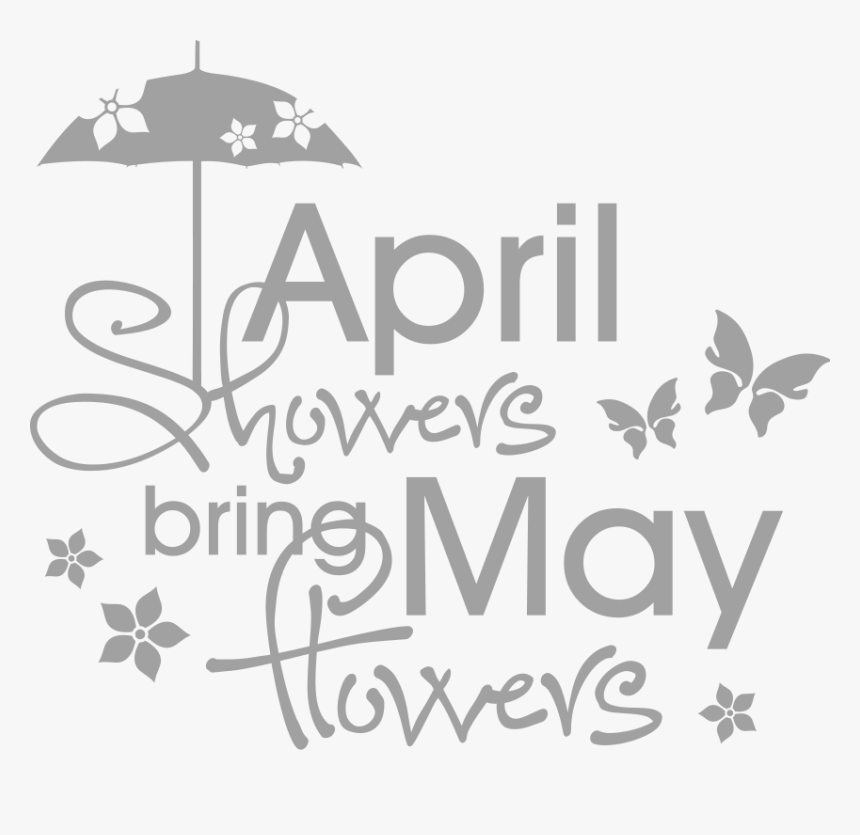 Collection Of Showers - April Showers No Background, HD Png Download, Free Download