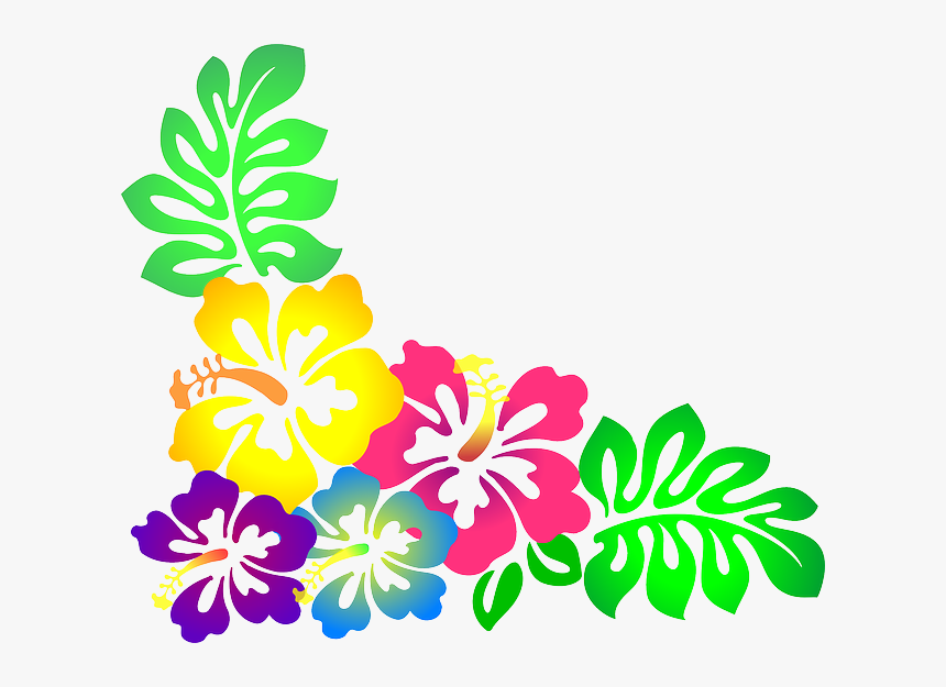 Pin By Cathy Westover On Luau - Clipart Hawaiian Flowers, HD Png Download, Free Download