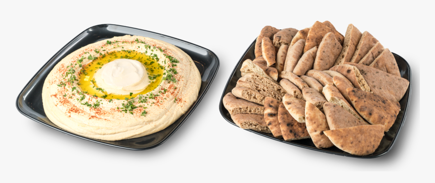Whole Wheat Pita Bread With Hummus, HD Png Download, Free Download