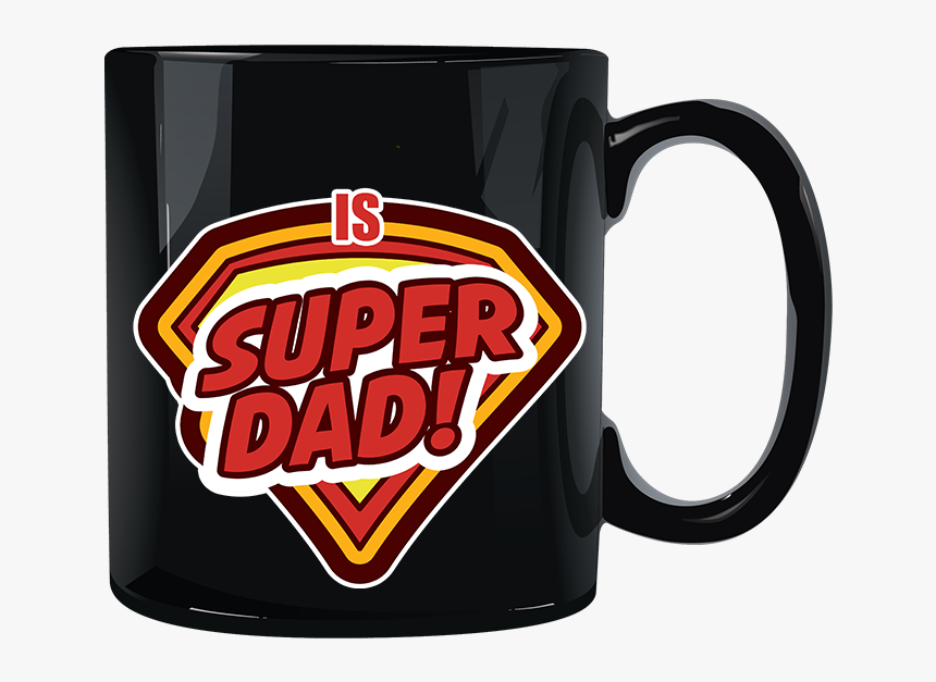 Super Dad Black Mug - Mug, HD Png Download, Free Download