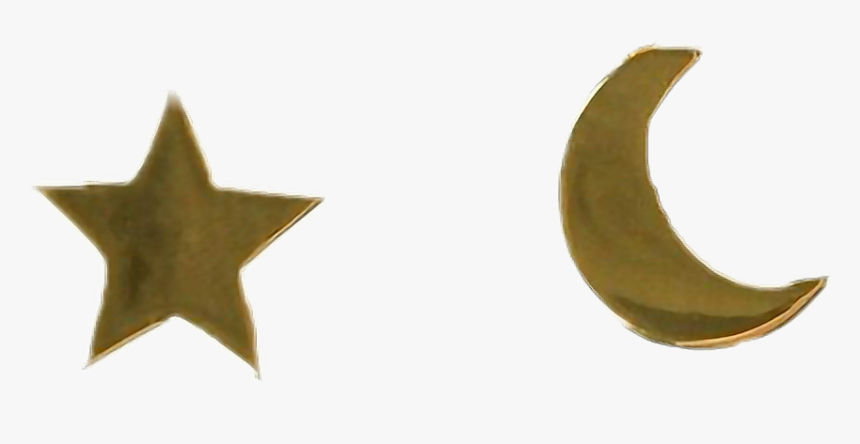 #star #moon #golden #estrella #luna #dorada - Jade, HD Png Download, Free Download