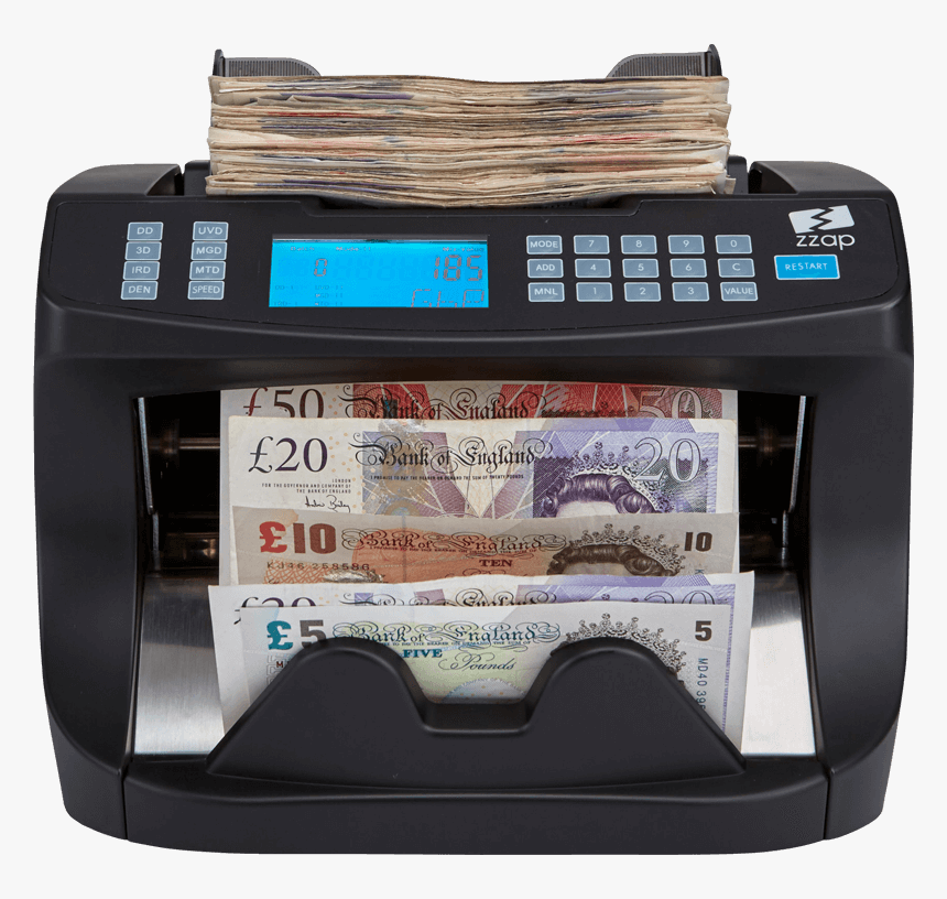 Money Counting Machine Pounds, HD Png Download, Free Download